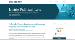 Desktop Screenshot of insidepoliticallaw.com