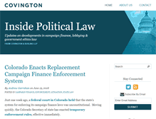 Tablet Screenshot of insidepoliticallaw.com